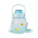 Garrafa Squeeze 1250ml Portátil com Marcador de Tempo Motivacional