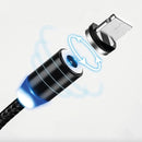 Cabo Carregador Imã Magnético 3 em 1 V8/ Tipo C/ Lightning