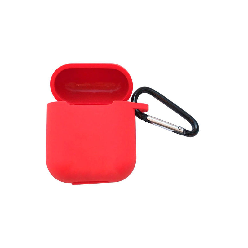 Case Capa De Silicone Colorida Antiqueda Compatível Airpods Com Gancho Chaveiro Compatível Fones Tws, I7, I8, I9