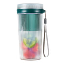 Copo Mixer de Suco Portátil Mini Liquidificador Portátil 6 Lâminas Recarregável 400 ml + Cabo USB