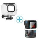 Kit de Capa Tanque Impermeável e 3 Películas Para GoPro Hero 9 /10 / 11