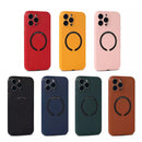 Capa para iPhone 13 Pro com MagSafe de Couro Ecológico