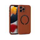 Capa para iPhone 13 Pro com MagSafe de Couro Ecológico
