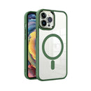 Capa Magsafe Transparente com Bordas Coloridas para Iphone 14