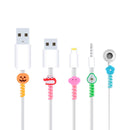 Kit 4 Peças Sortidas Protetores Cabo e Fios  para Carregador , Fone Ouvido Fofinho