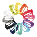 Pulseira para Xiaomi Mi Band 3/4 Miband 4 Pulseiras, de Silicone Coloridas substituta para Xiaomi Mi Band 4/ 3