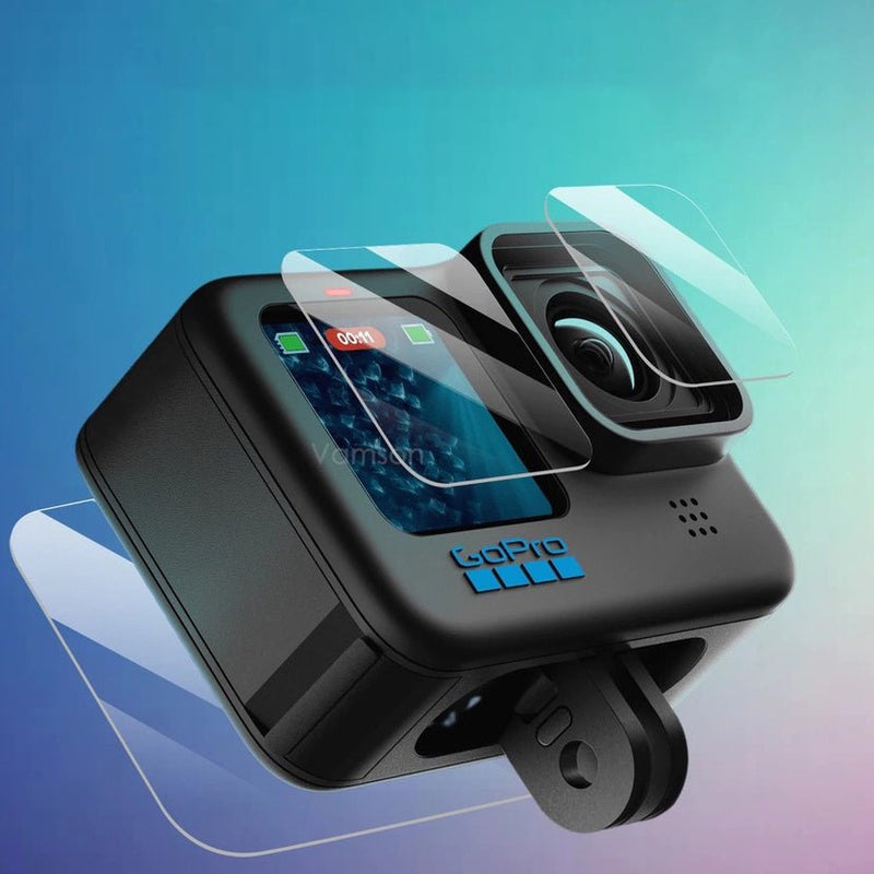 3 Películas de Vidro para GoPro Hero 9 / 10 / 11